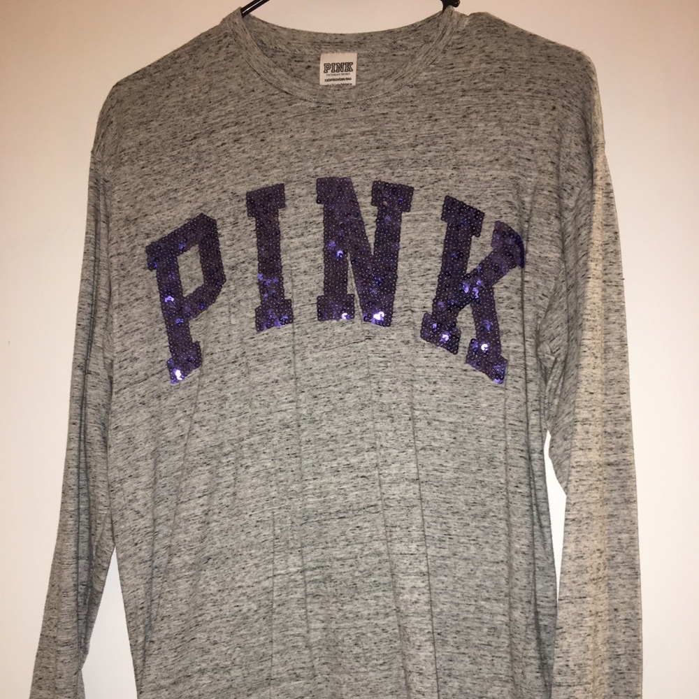 Size xs grey PINK longsleeve